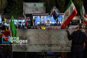تجمع شبانه مردم تبریز با حضور کاروان دوچرخه‌سواران ترکیه‌ای
