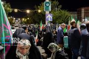 تجمع شبانه مردم تبریز با حضور کاروان دوچرخه‌سواران ترکیه‌ای