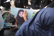 تشییع پیکر شهیده «نصرت افتخاری» در زاهدان