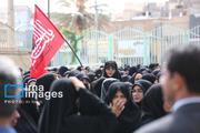 تشییع پیکر شهیده «نصرت افتخاری» در زاهدان